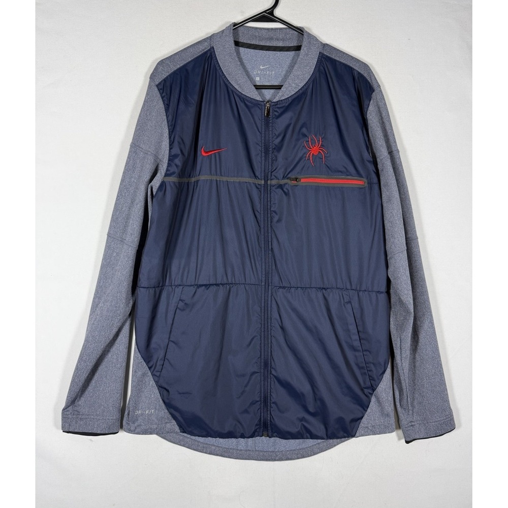 Nike Jacket Richmond Spiders Mens Large Performance Zip Running Hybrid Shirt